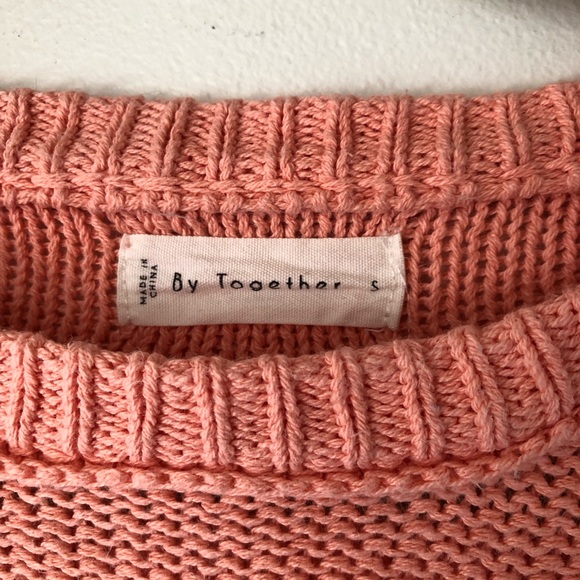 By Together | The Hailee Sweater in Salmon Pink | Small - Picture 6 of 7